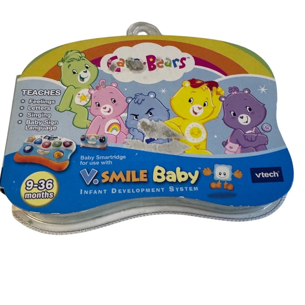 SALE VTech VSmile Game Cartridges Lot 3 Poohs 100 Acres Telletubbies & Carebears - Picture 5 of 6
